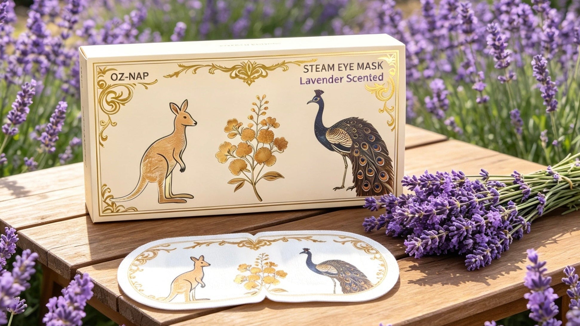 Natural Lavender Steam Eye Mask - 10 Pcs